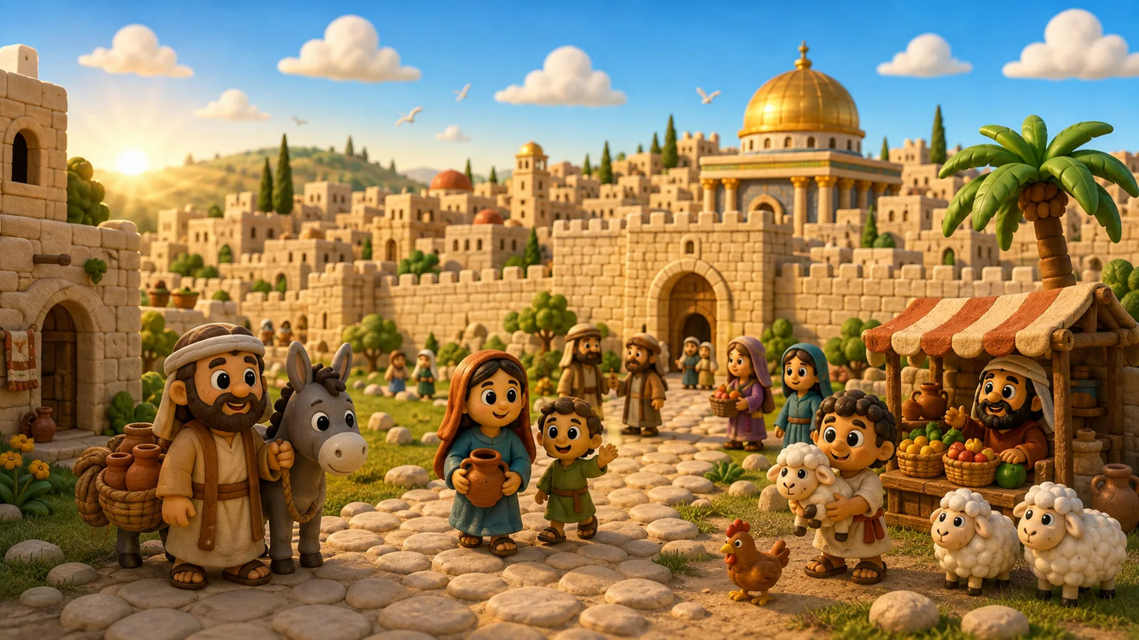 Jerusalem, the golden city — Jesus United toy diorama